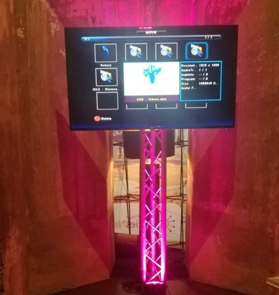65 inch LED TV Screen for hire with stand - Image 3