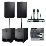 Sound Hire: Alto 15inch 2 Subs 2 Tops Wireless